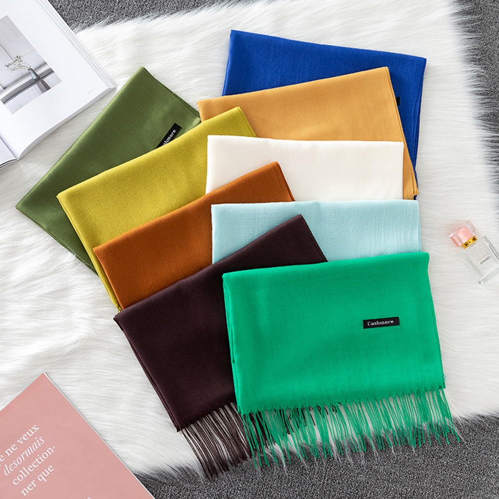 Fashion Solid Scarf Women Cash – обзор и цена Shawl Wrap Winter