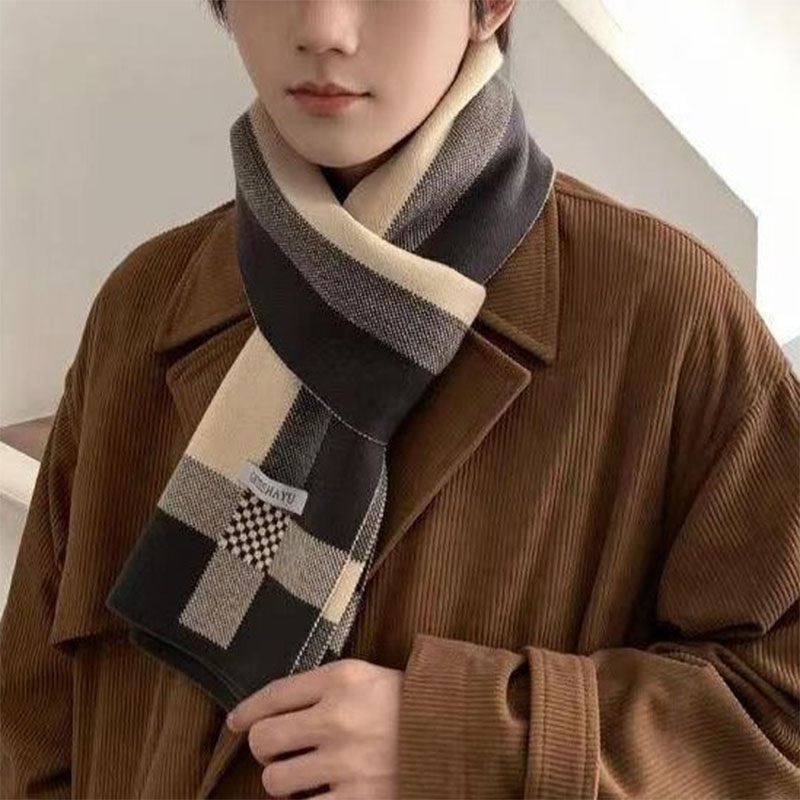 New Winter Men Scarf Keep Warm – обзор и цена Wool Scarf Men