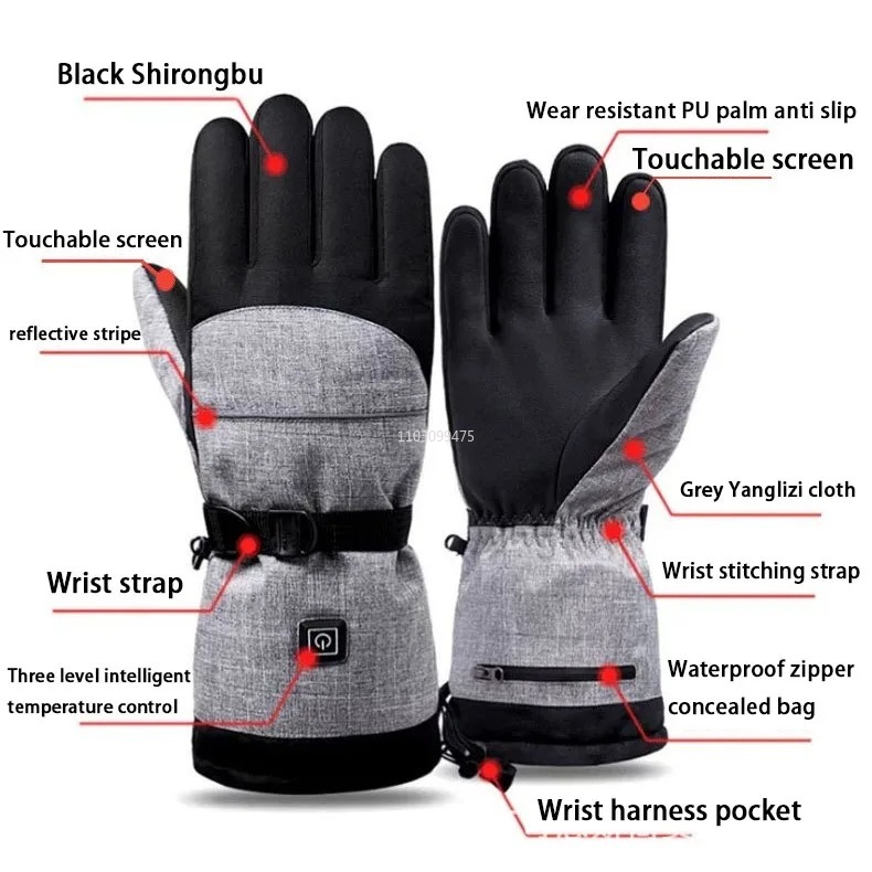 Heated Skiing Waterproof Glove – обзор и цена Touch Screen Gloves