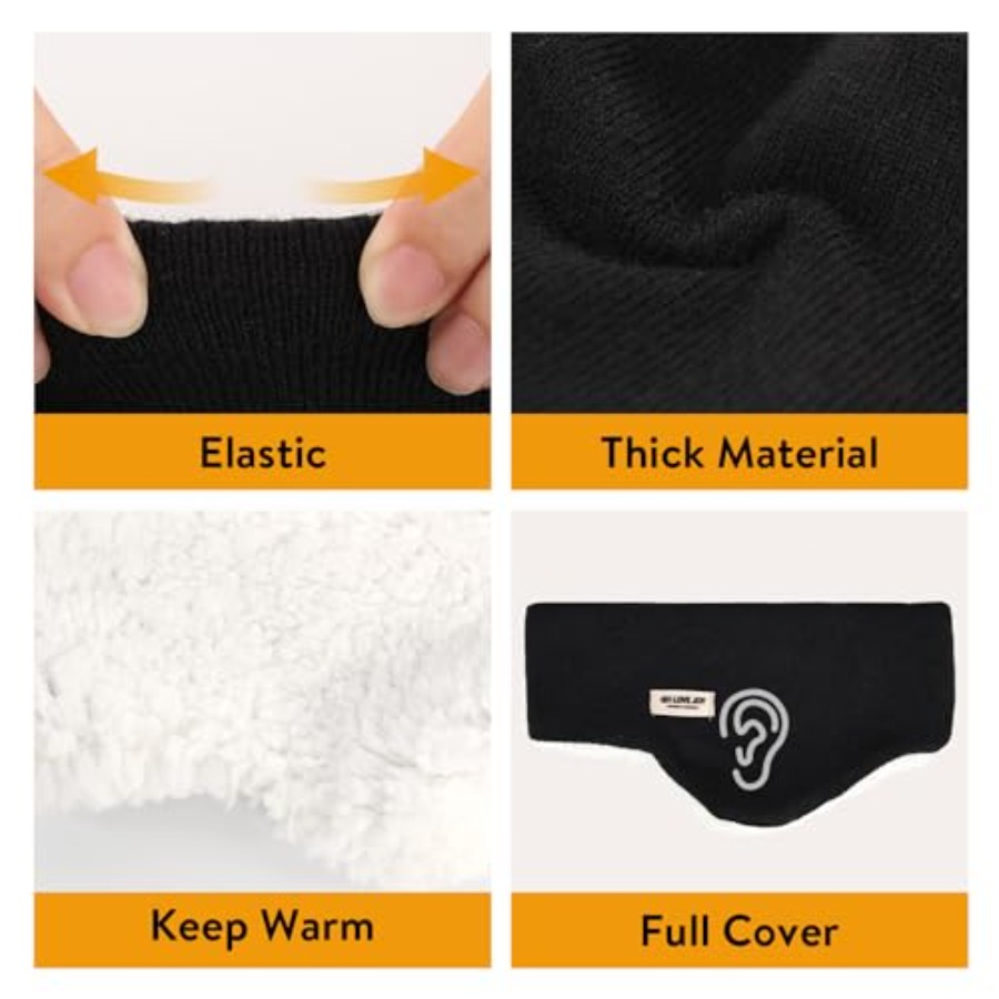 Ear Warmer Fuzzy Fleece Lined  – обзор и цена Fleece Ear Warmer Band