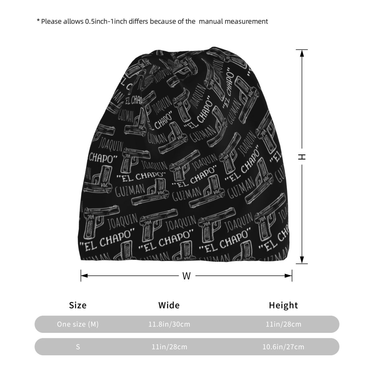 Joaquin El Chapo Guzman Narcos – обзор и цена Knit Beanie Hat Warm
